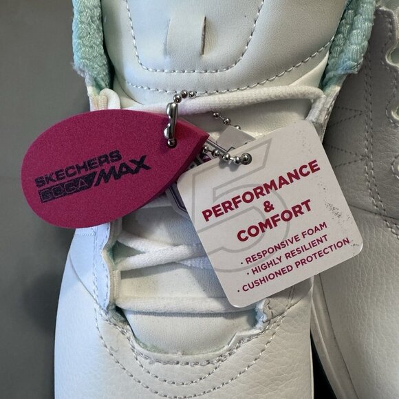 Womens Golf size 10 Skechers Golf Pivot-Splash White Aqua Watercolor 123066-WMLT - Picture 8 of 10